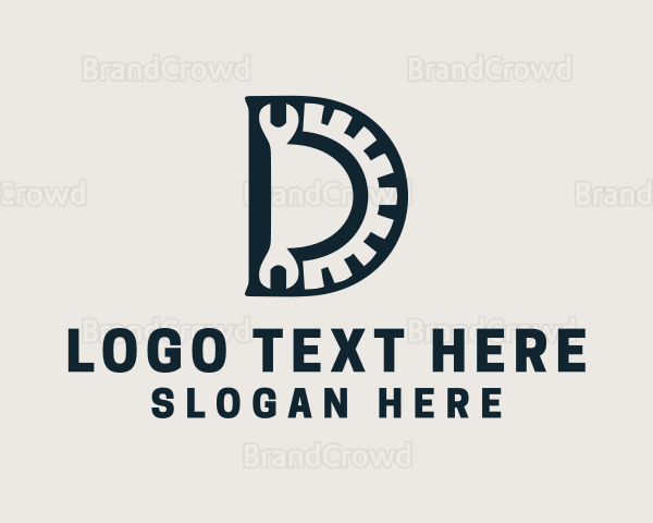Engine Repair Wrench Letter Logo