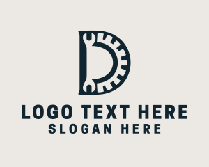 Fix - Engine Repair Wrench Letter logo design