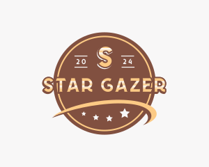 Retro Swoosh Star logo design