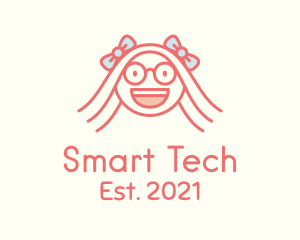 Smart - Smart Happy Girl logo design