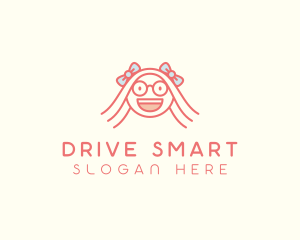 Smart Happy Girl logo design