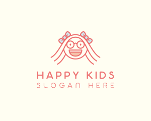 Smart Happy Girl logo design