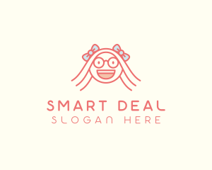 Smart Happy Girl logo design