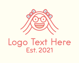 Smart - Smart Happy Girl logo design