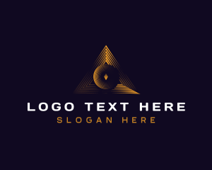 Bank - Triangle Professional Pyramid logo design
