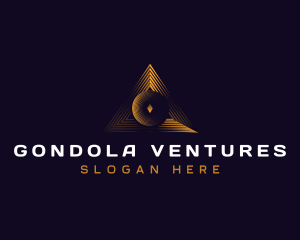 Triangle Professional Pyramid logo design