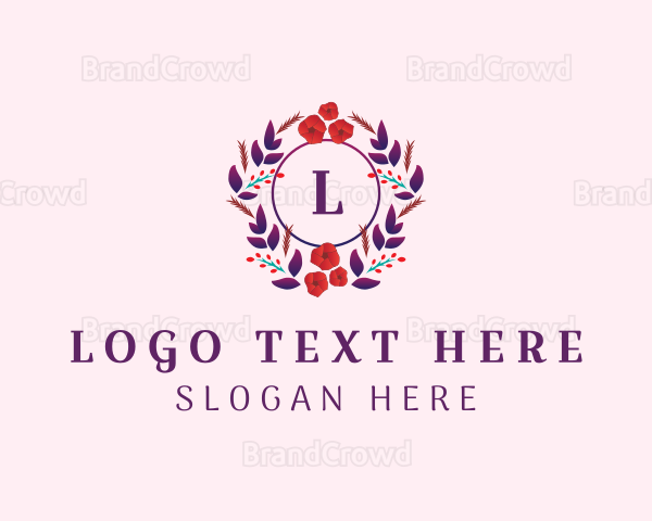 Flower Wreath Beauty Logo