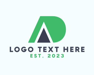 Peak - Modern Monogram Letter AD logo design