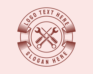 Screwdriver - Screwdriver Wrench Repair logo design