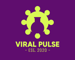 Virus - Green Virus Experiment logo design