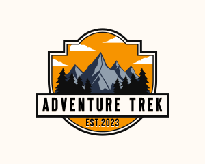 Trek - Mountaineer Summit Trek logo design