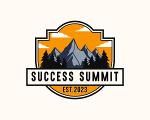 Mountaineer Summit Trek logo design