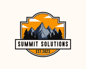 Mountaineer Summit Trek logo design