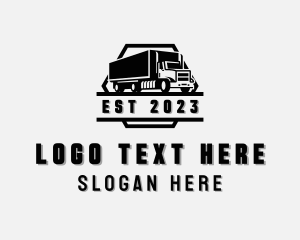 Forwarding - Box Truck Mover Logistics logo design