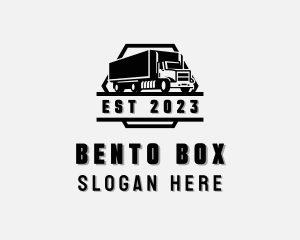 Box Truck Mover Logistics logo design