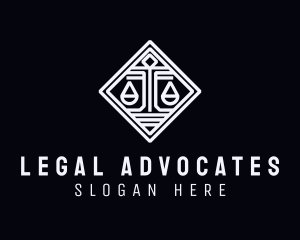 Law Firm Justice Scale logo design