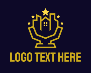 Trophy - Star House Award logo design
