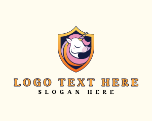 Magical Unicorn Shield Logo