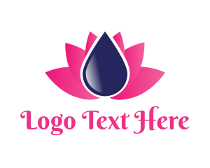 Drop - Water Lotus Spa logo design