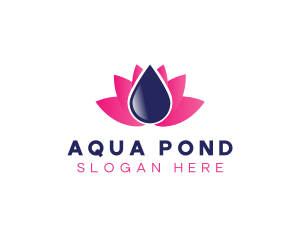 Water Lotus Spa logo design