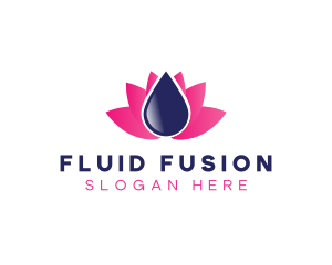 Water Lotus Spa logo design