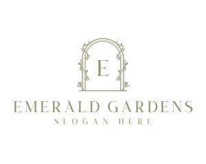 Floral Vine Archway logo design