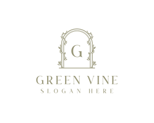 Floral Vine Archway logo design