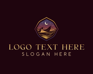 Sand - Moon Desert Adventure logo design