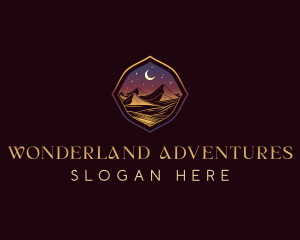 Moon Desert Adventure logo design