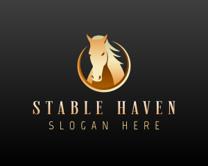 Premium Stallion Horse logo design