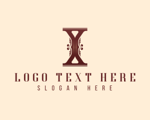 Pillar Decor Letter X Logo