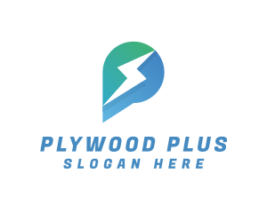 Electrical Energy Letter P logo design