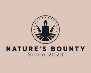 Natural Spa Candle  logo design