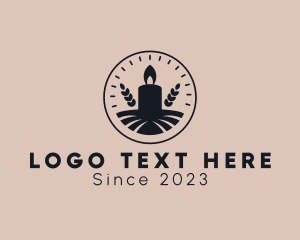 Religious - Natural Spa Candle logo design