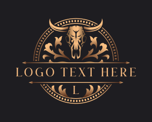 Horn - Luxury Bull Ranch logo design
