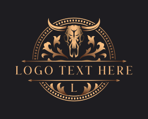 Cattle - Luxury Bull Ranch logo design