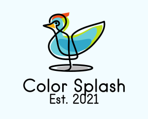 Colorful Wild Duck  logo design