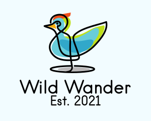 Colorful Wild Duck  logo design