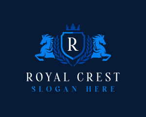 Royal Pegasus Crest logo design