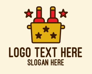 Lager - Star Bottle Pack logo design