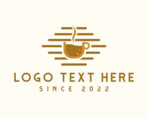 Minimalist - Brown Hot Cafe logo design