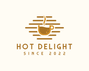 Brown Hot Cafe logo design