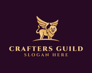 Guild - Mythical Griffin Lion logo design