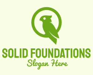 Animal Conservation - Green Cockatoo Bird logo design