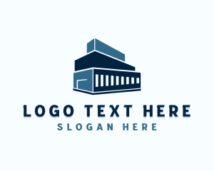 Delivery - Factory Building Warehouse logo design