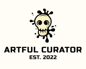 Skull Graffiti Mural logo design