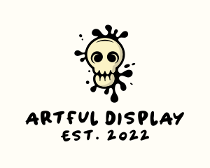 Skull Graffiti Mural logo design