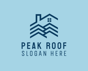 Roof - House Roofing Realty logo design