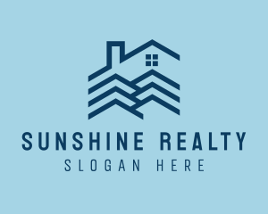 House Roofing Realty logo design