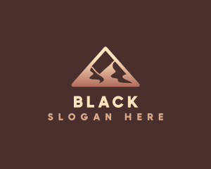 Travel - Mountain Desert Triangle logo design